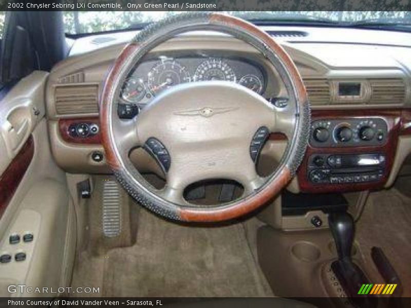 Onyx Green Pearl / Sandstone 2002 Chrysler Sebring LXi Convertible
