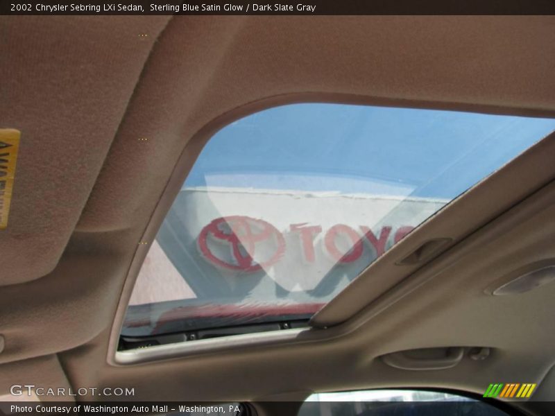Sterling Blue Satin Glow / Dark Slate Gray 2002 Chrysler Sebring LXi Sedan
