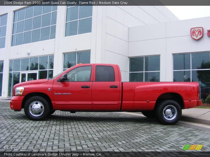 Flame Red / Medium Slate Gray 2006 Dodge Ram 3500 Sport Quad Cab Dually