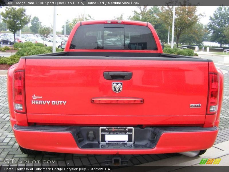 Flame Red / Medium Slate Gray 2006 Dodge Ram 3500 Sport Quad Cab Dually