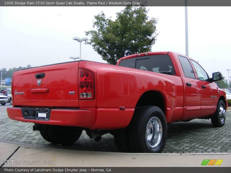 Flame Red / Medium Slate Gray 2006 Dodge Ram 3500 Sport Quad Cab Dually