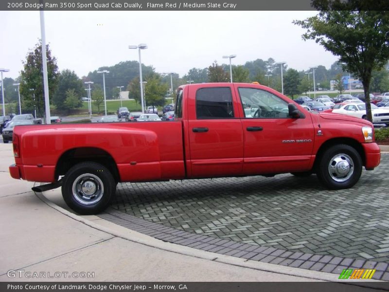Flame Red / Medium Slate Gray 2006 Dodge Ram 3500 Sport Quad Cab Dually