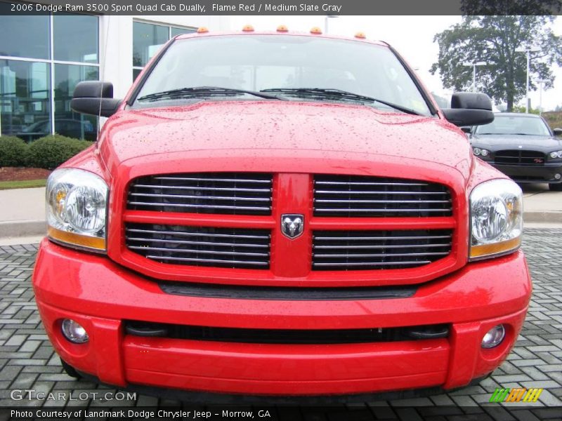 Flame Red / Medium Slate Gray 2006 Dodge Ram 3500 Sport Quad Cab Dually