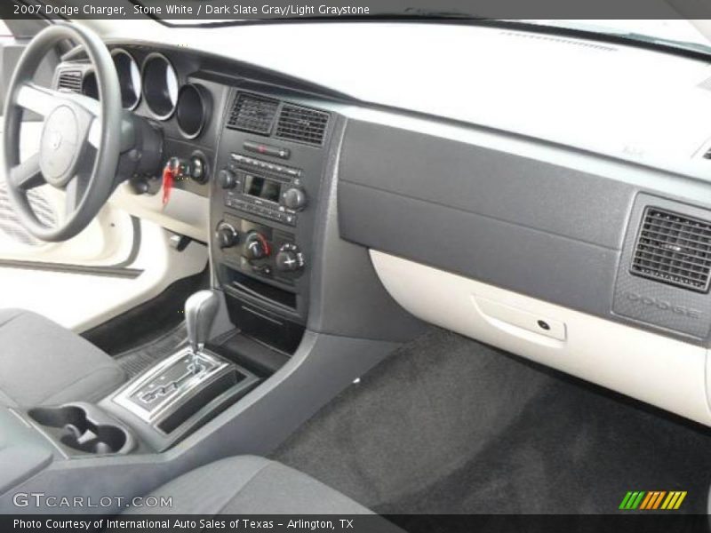 Stone White / Dark Slate Gray/Light Graystone 2007 Dodge Charger
