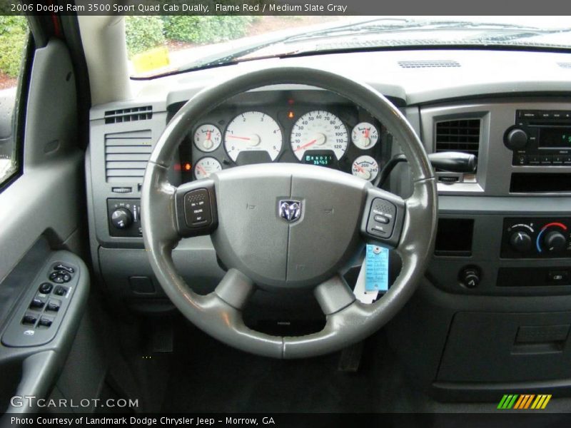 Flame Red / Medium Slate Gray 2006 Dodge Ram 3500 Sport Quad Cab Dually