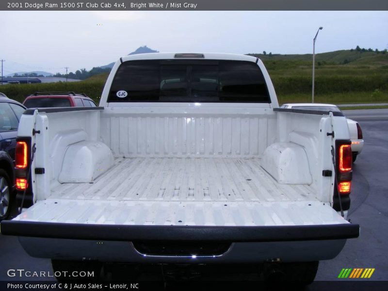 Bright White / Mist Gray 2001 Dodge Ram 1500 ST Club Cab 4x4