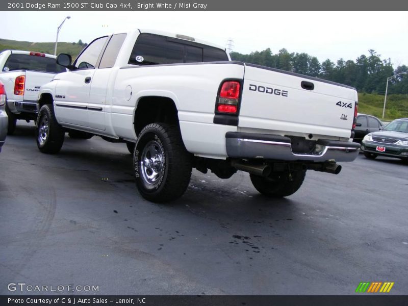 Bright White / Mist Gray 2001 Dodge Ram 1500 ST Club Cab 4x4