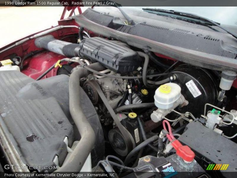Radiant Fire Pearl / Gray 1998 Dodge Ram 1500 Regular Cab
