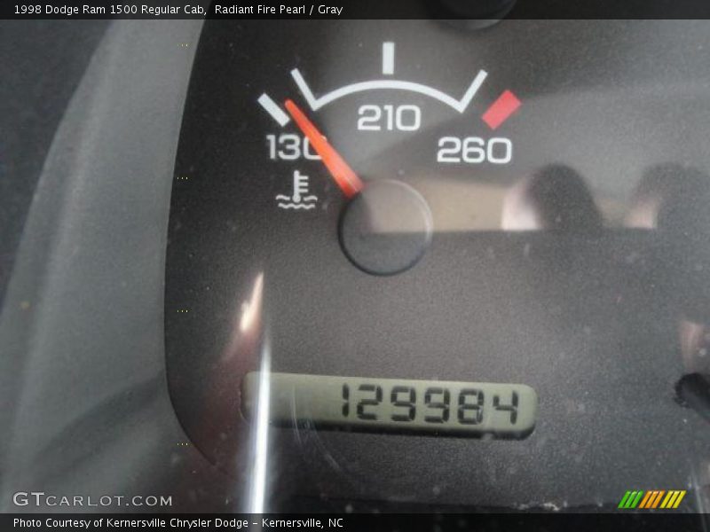 Radiant Fire Pearl / Gray 1998 Dodge Ram 1500 Regular Cab