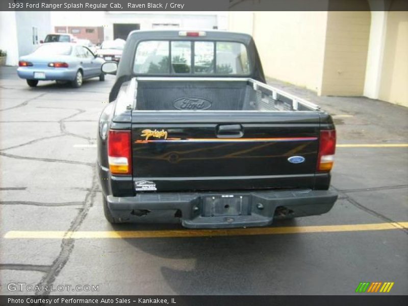 Raven Black / Grey 1993 Ford Ranger Splash Regular Cab