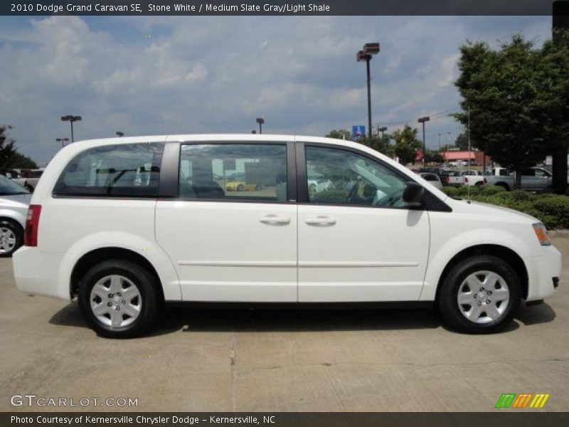 Stone White / Medium Slate Gray/Light Shale 2010 Dodge Grand Caravan SE