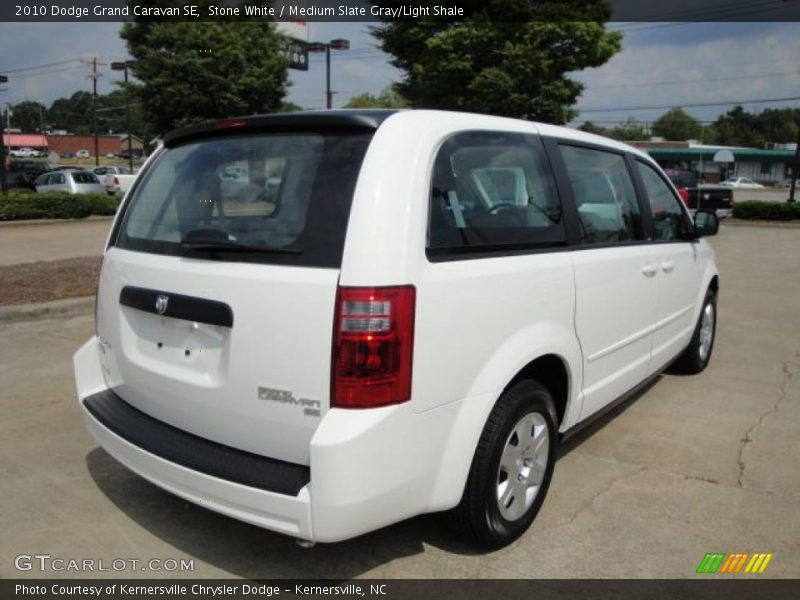 Stone White / Medium Slate Gray/Light Shale 2010 Dodge Grand Caravan SE