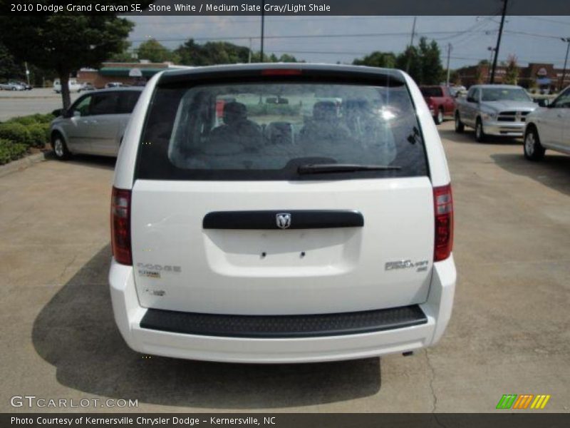 Stone White / Medium Slate Gray/Light Shale 2010 Dodge Grand Caravan SE