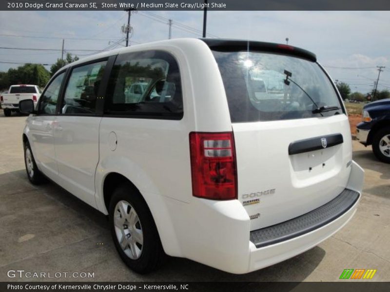 Stone White / Medium Slate Gray/Light Shale 2010 Dodge Grand Caravan SE