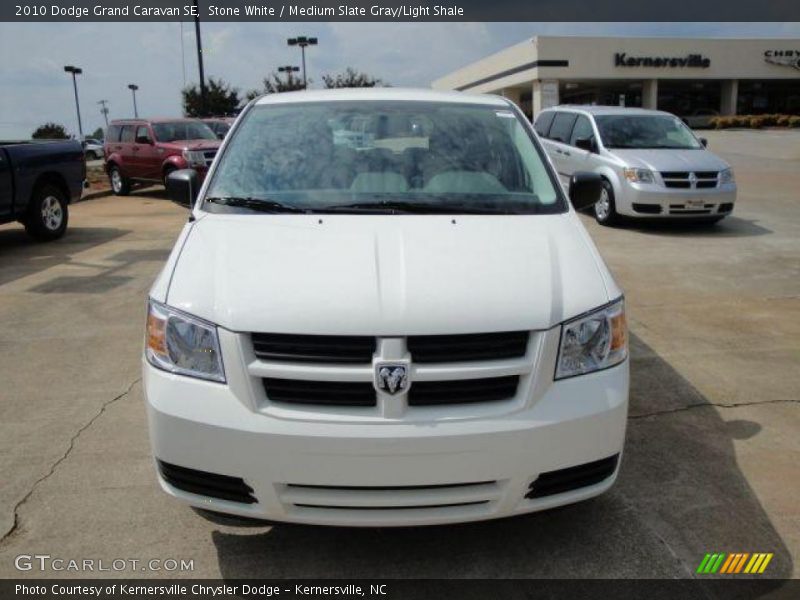 Stone White / Medium Slate Gray/Light Shale 2010 Dodge Grand Caravan SE