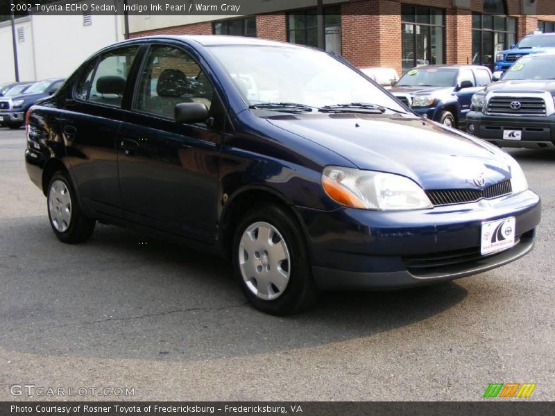 Indigo Ink Pearl / Warm Gray 2002 Toyota ECHO Sedan