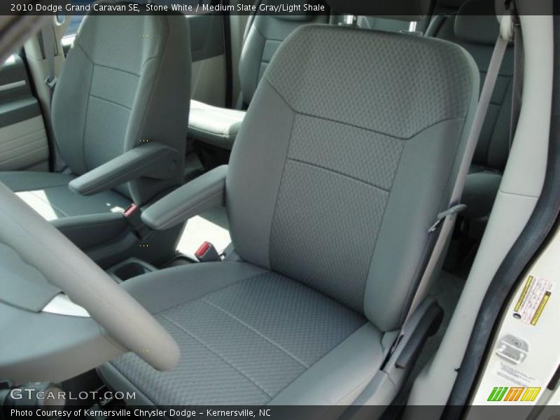 Stone White / Medium Slate Gray/Light Shale 2010 Dodge Grand Caravan SE