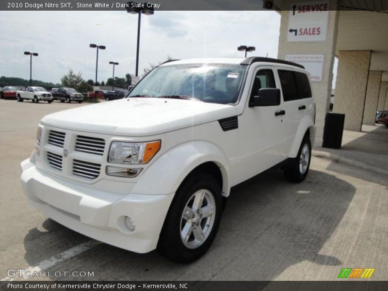 Stone White / Dark Slate Gray 2010 Dodge Nitro SXT
