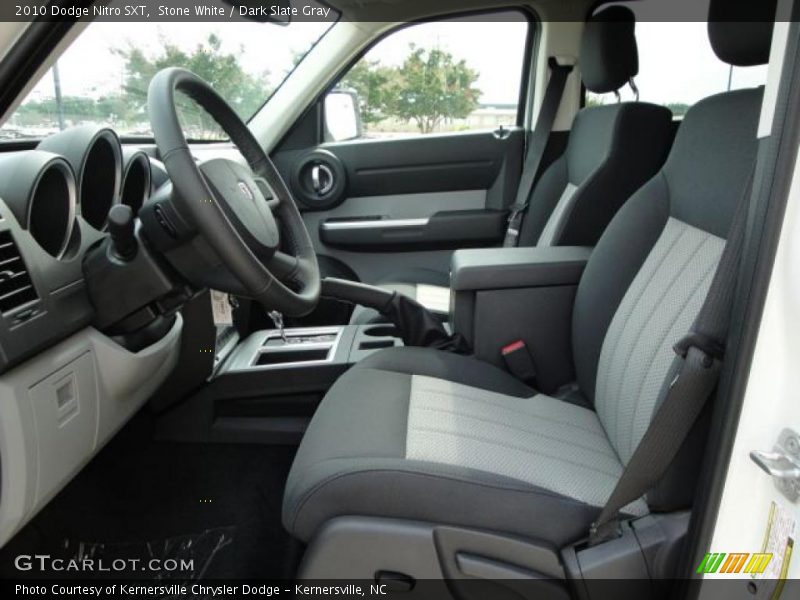 Stone White / Dark Slate Gray 2010 Dodge Nitro SXT