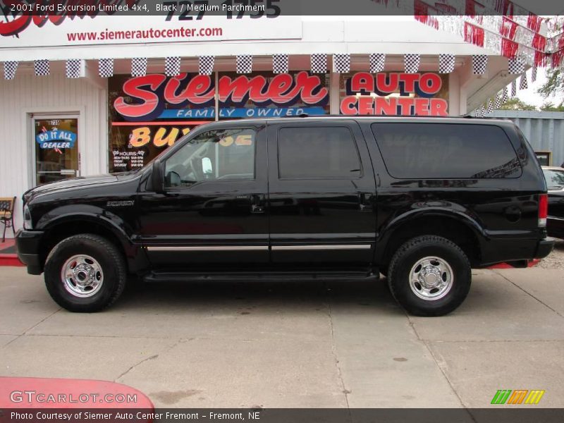 Black / Medium Parchment 2001 Ford Excursion Limited 4x4