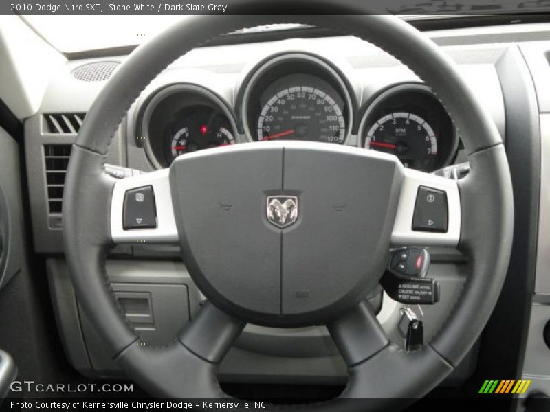 Stone White / Dark Slate Gray 2010 Dodge Nitro SXT