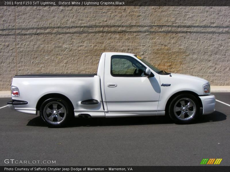 Oxford White / Lightning Graphite/Black 2001 Ford F150 SVT Lightning