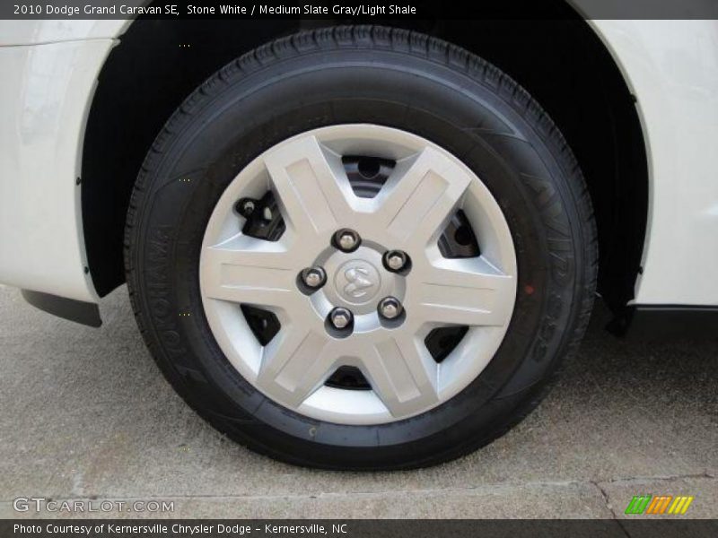 Stone White / Medium Slate Gray/Light Shale 2010 Dodge Grand Caravan SE