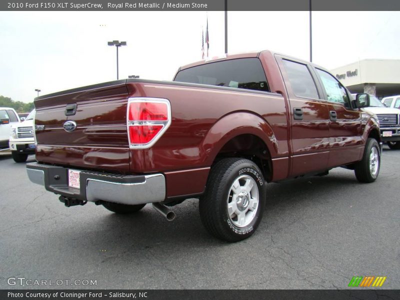 Royal Red Metallic / Medium Stone 2010 Ford F150 XLT SuperCrew