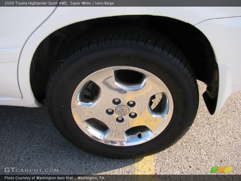 Super White / Ivory Beige 2006 Toyota Highlander Sport 4WD