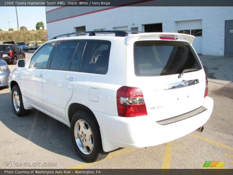 Super White / Ivory Beige 2006 Toyota Highlander Sport 4WD