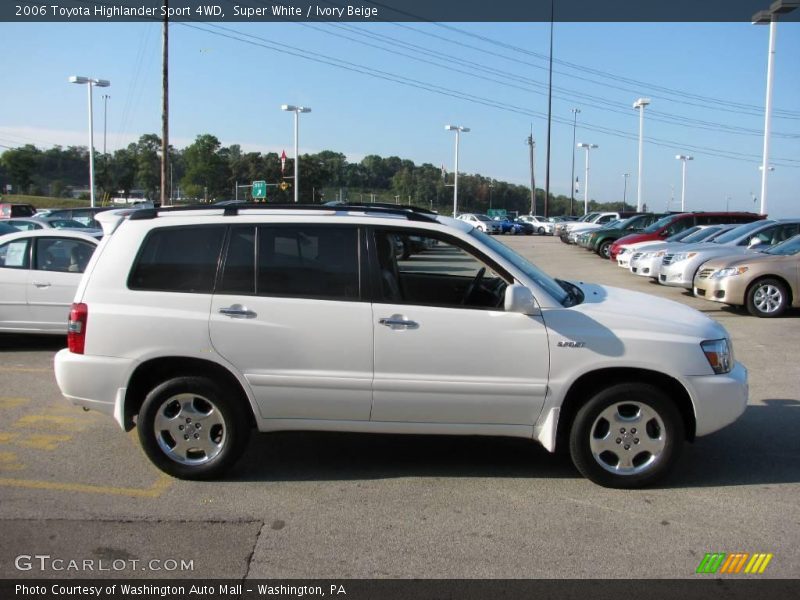 Super White / Ivory Beige 2006 Toyota Highlander Sport 4WD