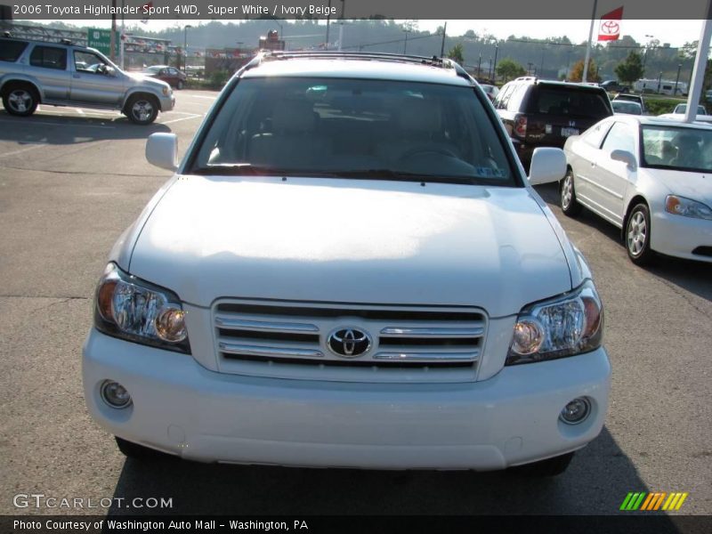Super White / Ivory Beige 2006 Toyota Highlander Sport 4WD