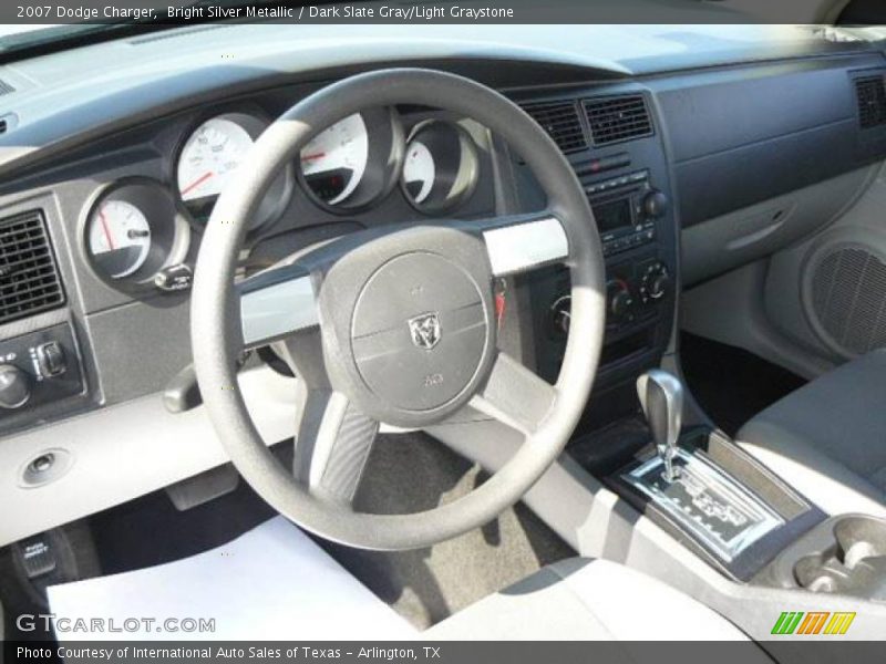 Bright Silver Metallic / Dark Slate Gray/Light Graystone 2007 Dodge Charger