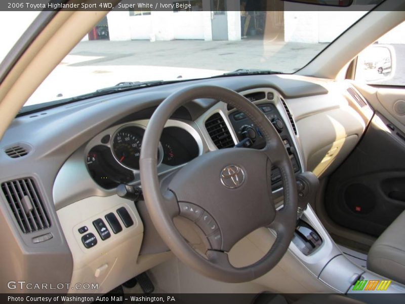 Super White / Ivory Beige 2006 Toyota Highlander Sport 4WD
