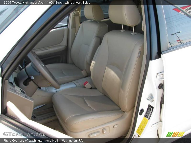 Super White / Ivory Beige 2006 Toyota Highlander Sport 4WD