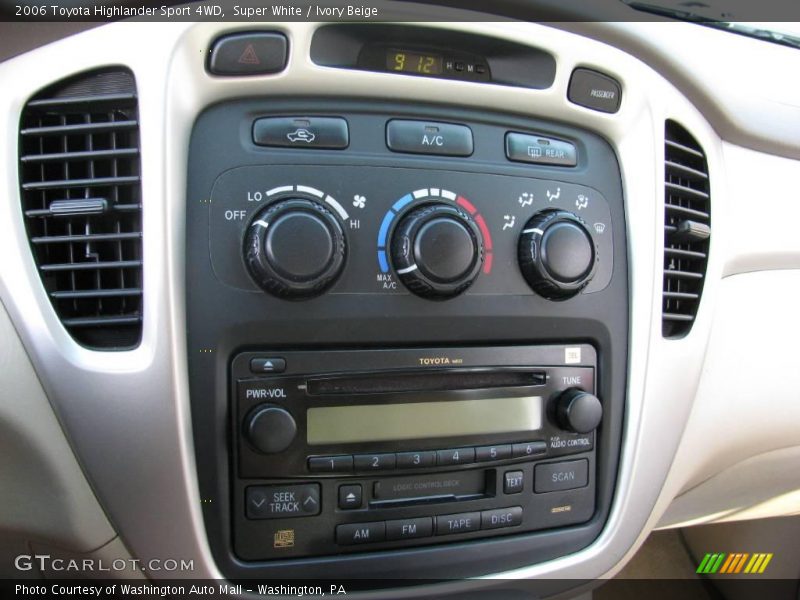 Super White / Ivory Beige 2006 Toyota Highlander Sport 4WD