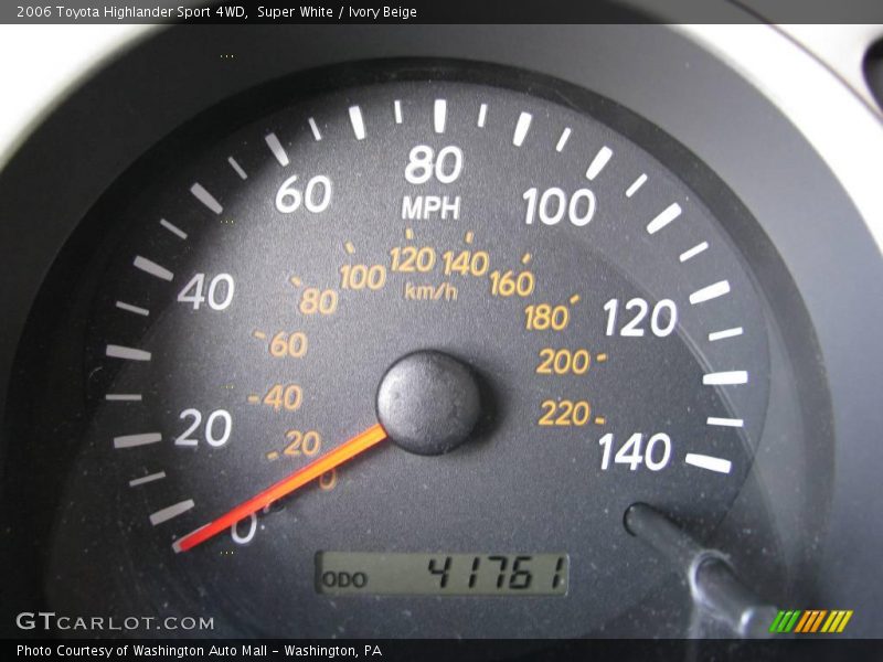 Super White / Ivory Beige 2006 Toyota Highlander Sport 4WD