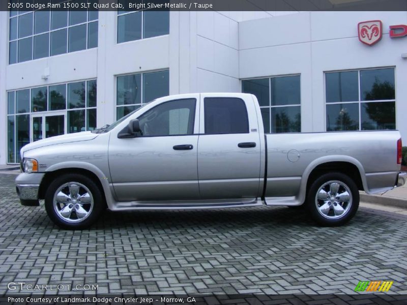 Bright Silver Metallic / Taupe 2005 Dodge Ram 1500 SLT Quad Cab