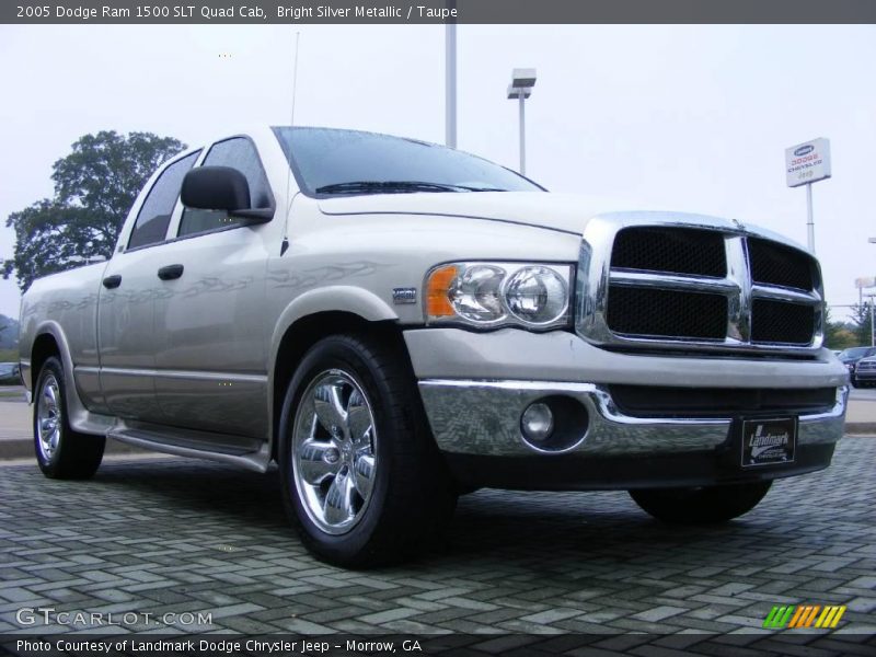 Bright Silver Metallic / Taupe 2005 Dodge Ram 1500 SLT Quad Cab