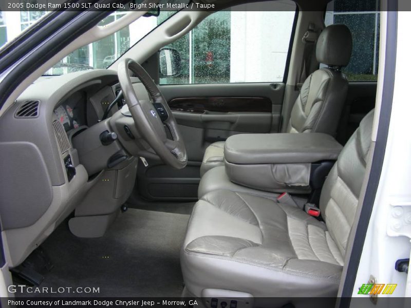 Bright Silver Metallic / Taupe 2005 Dodge Ram 1500 SLT Quad Cab