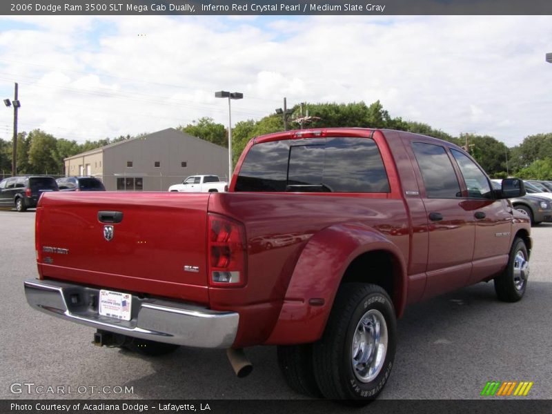 Inferno Red Crystal Pearl / Medium Slate Gray 2006 Dodge Ram 3500 SLT Mega Cab Dually
