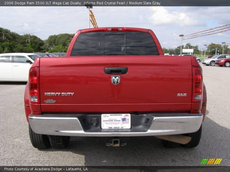 Inferno Red Crystal Pearl / Medium Slate Gray 2006 Dodge Ram 3500 SLT Mega Cab Dually