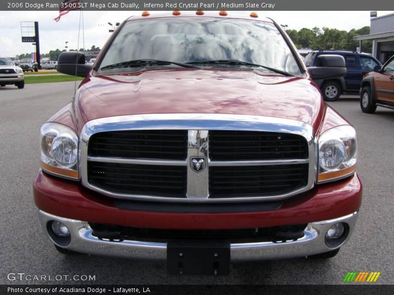 Inferno Red Crystal Pearl / Medium Slate Gray 2006 Dodge Ram 3500 SLT Mega Cab Dually