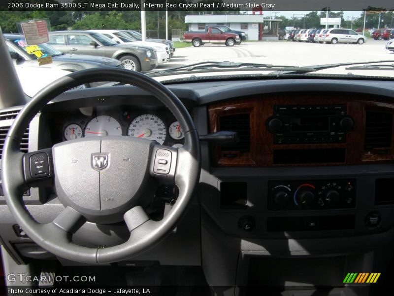 Inferno Red Crystal Pearl / Medium Slate Gray 2006 Dodge Ram 3500 SLT Mega Cab Dually