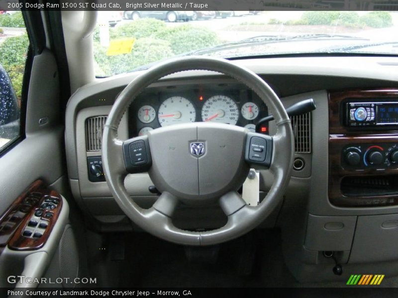 Bright Silver Metallic / Taupe 2005 Dodge Ram 1500 SLT Quad Cab