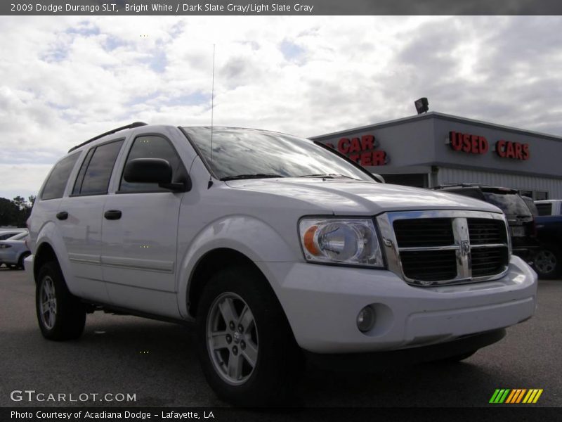 Bright White / Dark Slate Gray/Light Slate Gray 2009 Dodge Durango SLT