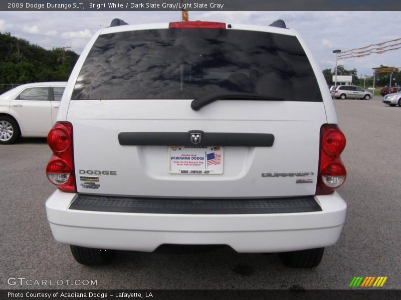 Bright White / Dark Slate Gray/Light Slate Gray 2009 Dodge Durango SLT