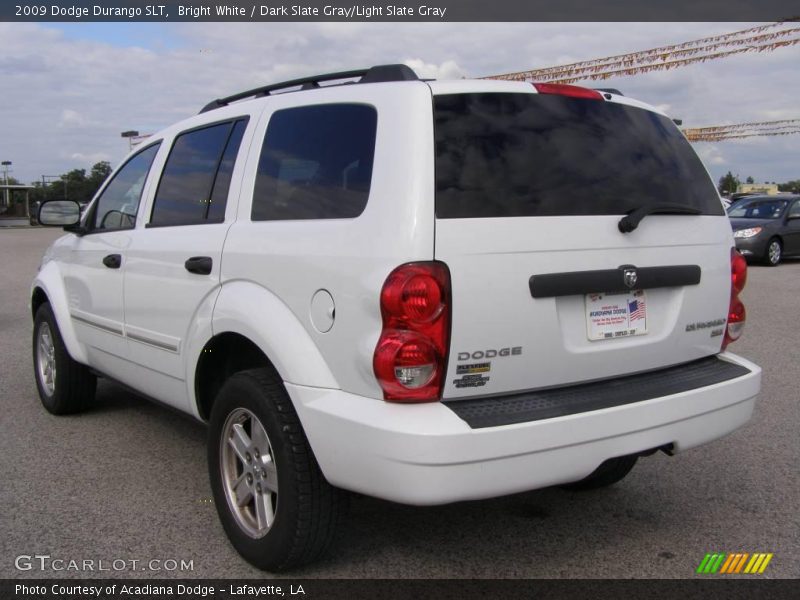 Bright White / Dark Slate Gray/Light Slate Gray 2009 Dodge Durango SLT