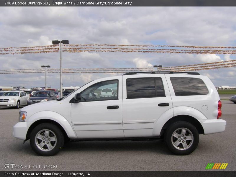 Bright White / Dark Slate Gray/Light Slate Gray 2009 Dodge Durango SLT