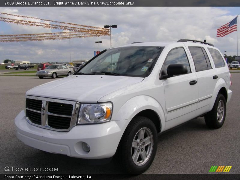 Bright White / Dark Slate Gray/Light Slate Gray 2009 Dodge Durango SLT